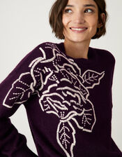 New Visual Cornelli Jumper, Red (BERRY), large