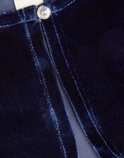 Niamh Velvet Cardigan, Blue (NAVY), large