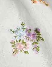 Baby Aria Floral Broderie Dress, Ivory (IVORY), large