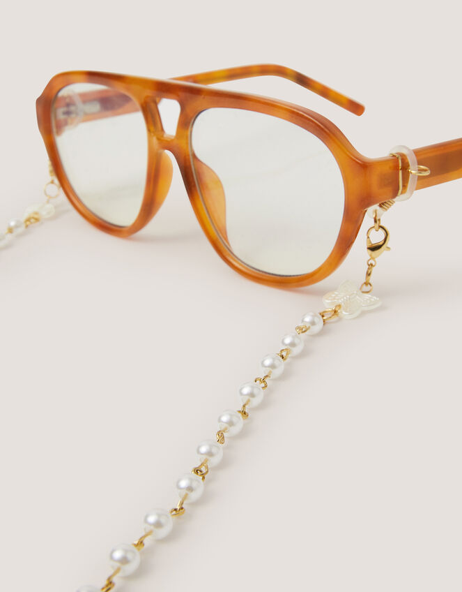 Butterfly Pearl Sunglasses Chain, , large