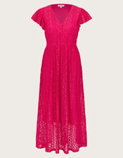 Lo Lace Jersey Dress, Pink (PINK), large