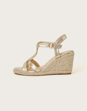 Carmela Twist Wedges , Gold (GOLD), large