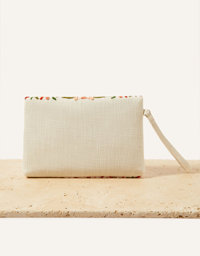 Embroidered Bead Envelope Clutch Bag, , large