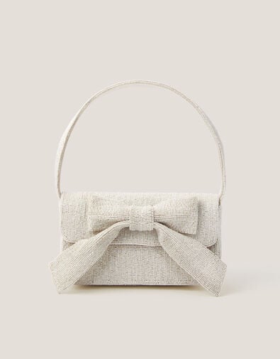 Ayla Beaded Bow Bag, , large