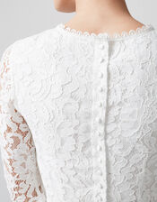 Dominika Lace Bridal Top, Ivory (IVORY), large