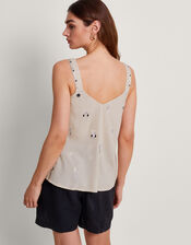 Fia Embroidered Cami, Ivory (IVORY), large