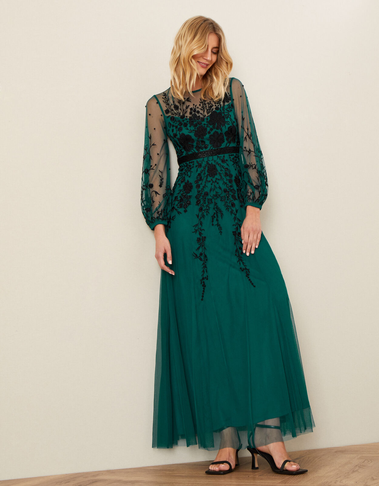 Monsoon teal on sale dress