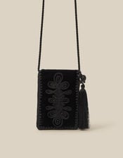 Dori Embroidered Phone Bag, , large