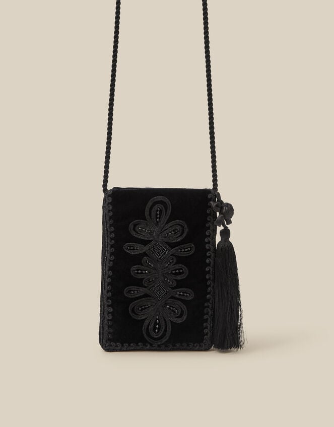 Dori Embroidered Phone Bag, , large