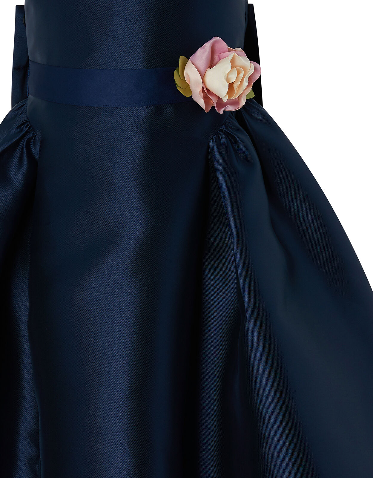 Cynthia Duchess Occasion Dress in Recycled Polyester Blue