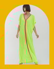 Pitusa Inca Kaftan Maxi Dress, Yellow (LEMON), large