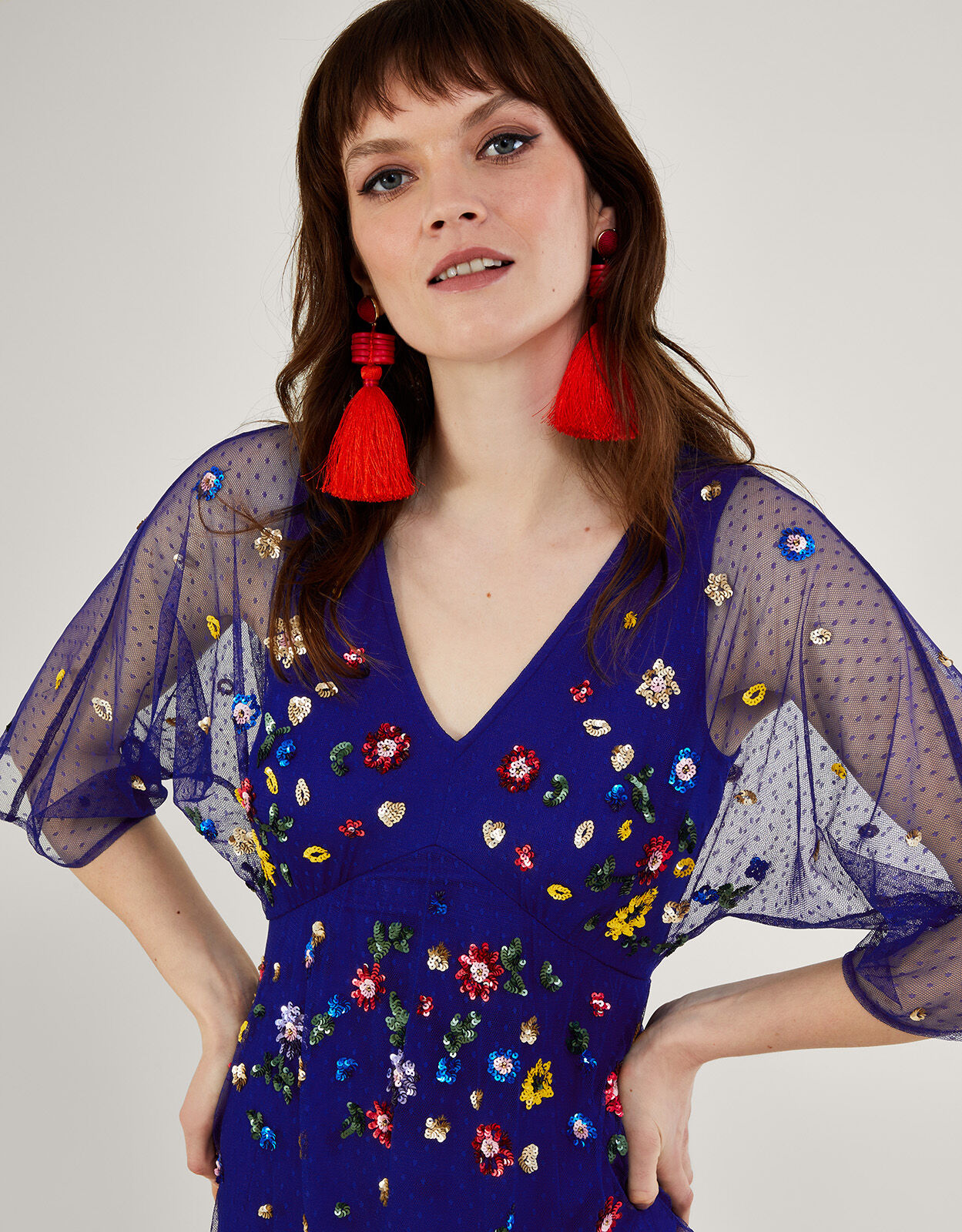 Monsoon stevie fit and shop flare dress