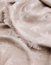 Star Jacquard Blanket Scarf, , large