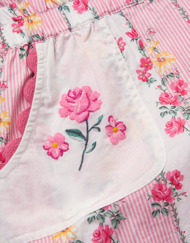 Floral Stripe Playsuit, Pink (PINK), large