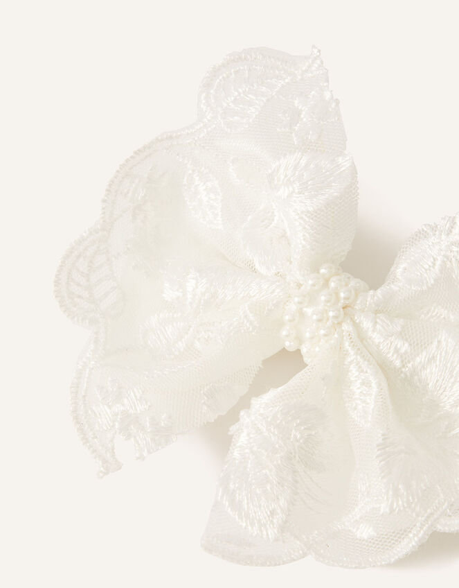 Lacey Bow Clip, , large