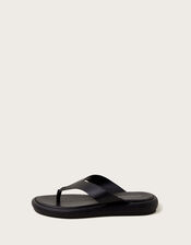 90s Platform Sandals, Black (BLACK), large