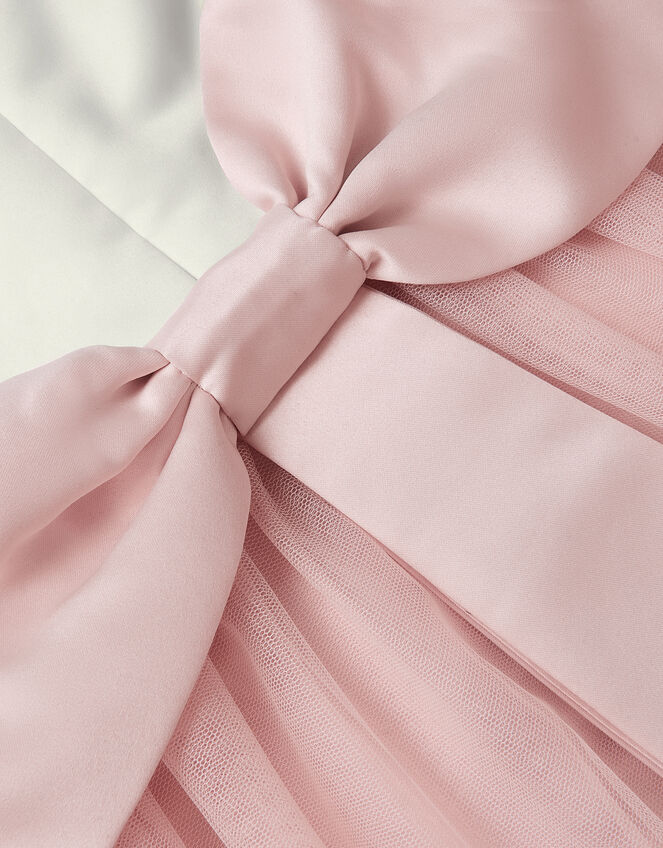 Satin Bridesmaid Dress, Pink (PINK), large