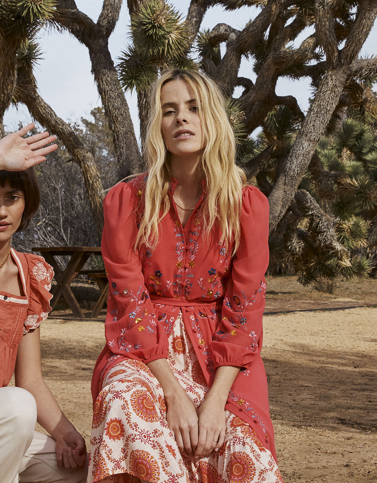 Emily Embroidered Shirt Dress in 