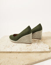 Espadrille Wedges, Green (KHAKI), large