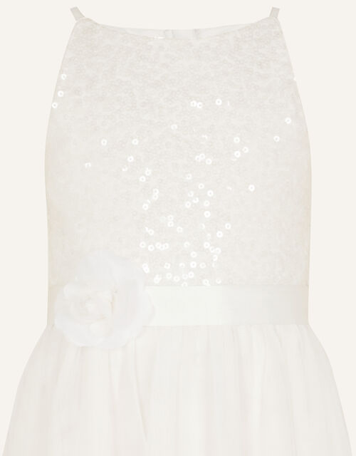 Truth Sequin Maxi Dress Ivory Girls Dresses Monsoon Global