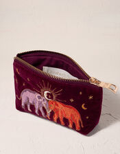 Elizabeth Scarlett Enchanted Elephant Velvet Coin Purse, , large