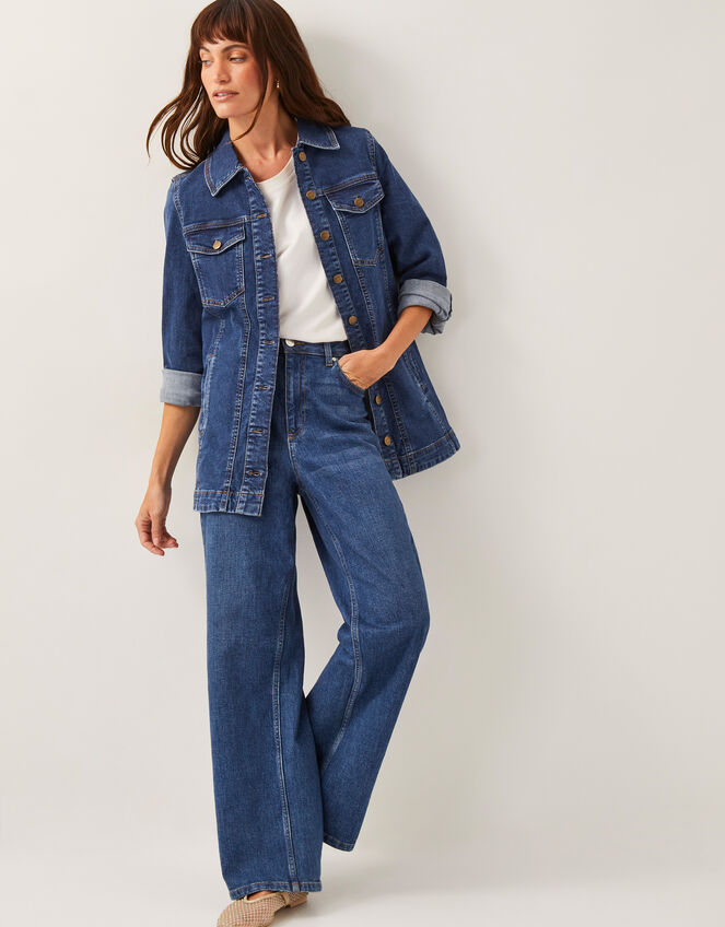 Milly Denim Jacket, Blue (MID AUTHENTIC BLUE), large