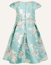 Darla Jacquard Dress, Teal (DUCK EGG), large
