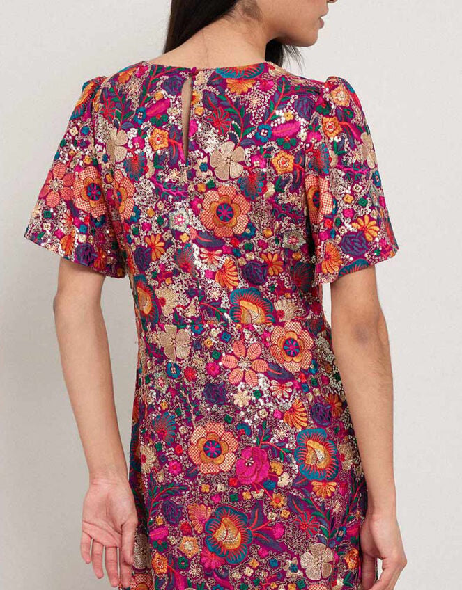 East Ishi Floral Embellished Midi Dress, Multi (MULTI), large