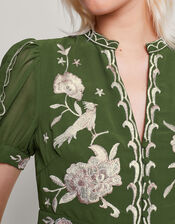 Grace Embroidered Dress, Green (GREEN), large