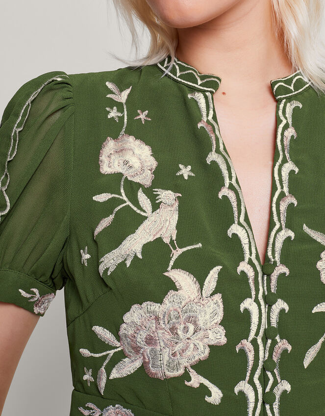 Grace Embroidered Dress, Green (GREEN), large