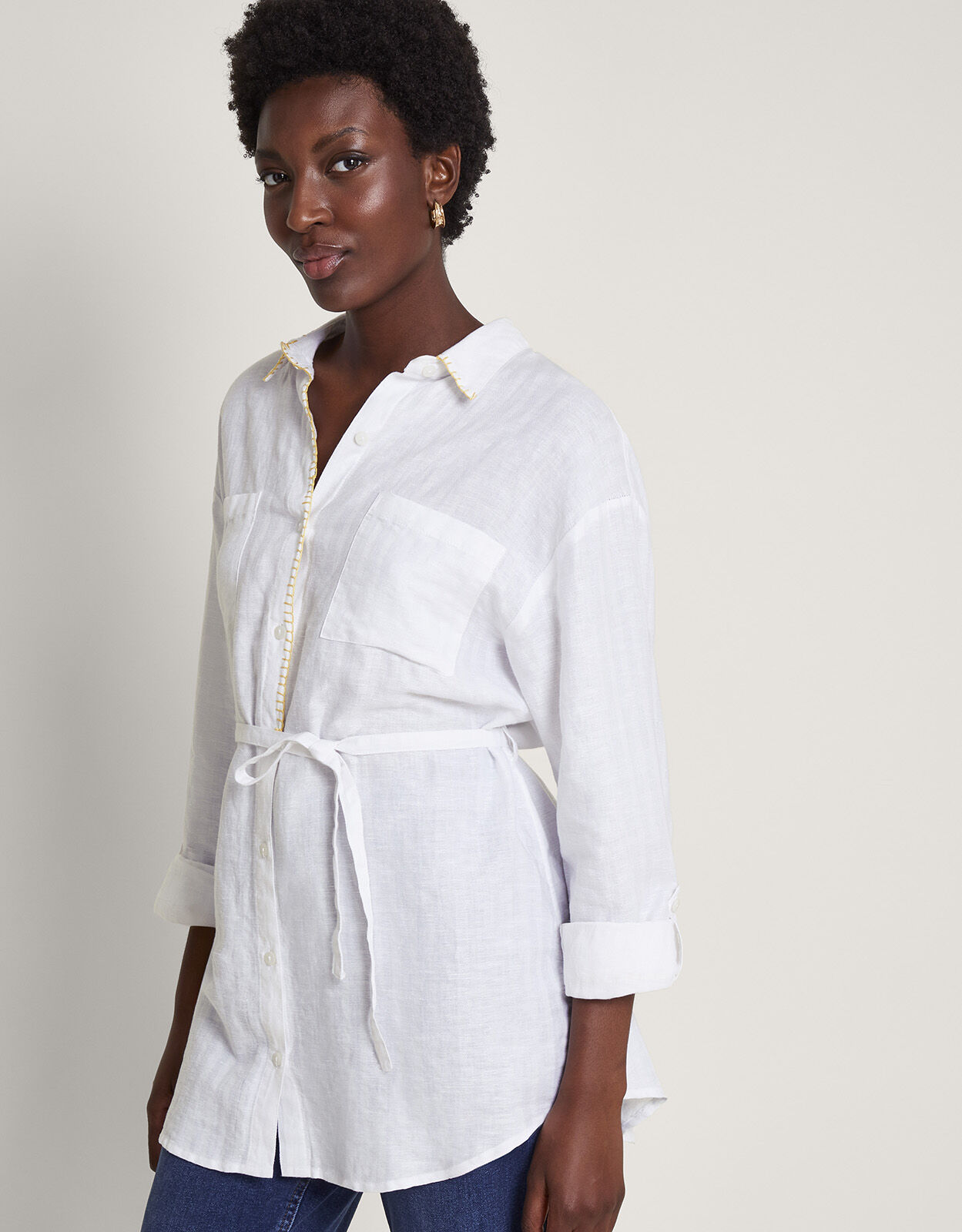 Monsoon linen shirt top