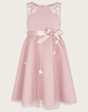 Layla 3D Scuba Dress, Pink (PINK), large
