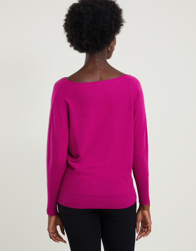 Shooting Star Gem Jumper with LENZING™ ECOVERO™, Pink (MAGENTA), large