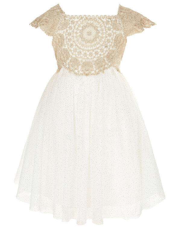 Baby Estella Dress, Gold (GOLD), large