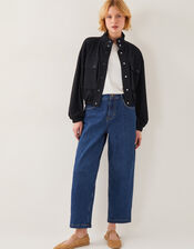 Jen Jersey Utility Jacket, Black (BLACK), large