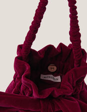 Ciri Bow Velvet Pouch Purse, , large