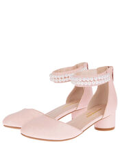 Sweet Petal Pearl Strap Shoes, Pink (PINK), large