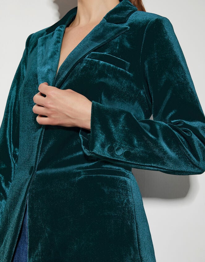 Vicky Velvet Jacket , PEACOCK, large