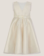 Principesa Appliqu&eacute; Rose Sparkle Dress, Gold (GOLD), large