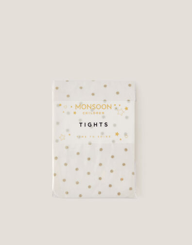 Glitter Spot Tights, Gold (GOLD), large