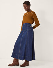 Kay Asymmetrical Collar Jumper , Orange (RUST), large