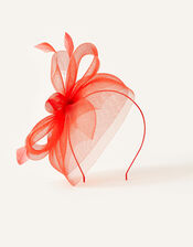 Crin Bow Fascinator , Red (RED), large