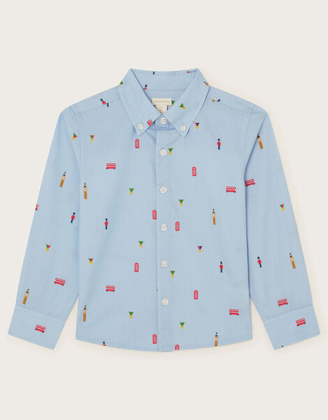 London Print Shirt, Blue (BLUE), large