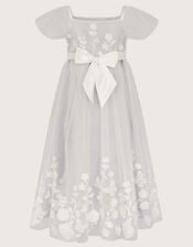 Essie Embroidered Swing Dress, Blue (PALE BLUE), large