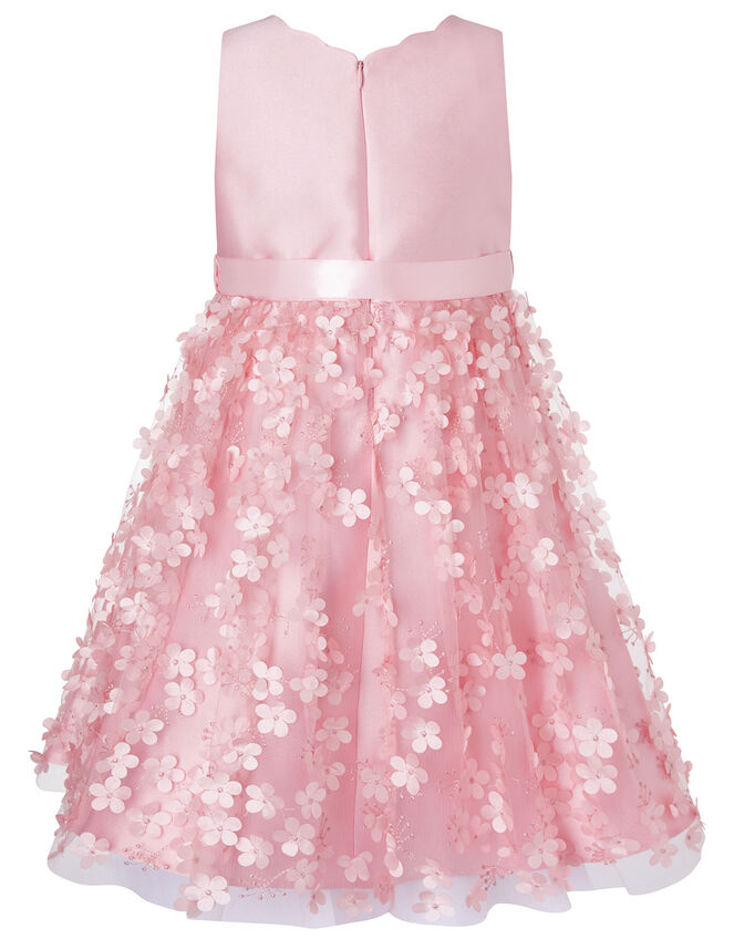 3D Flower Dress, Pink (DUSKY PINK), large