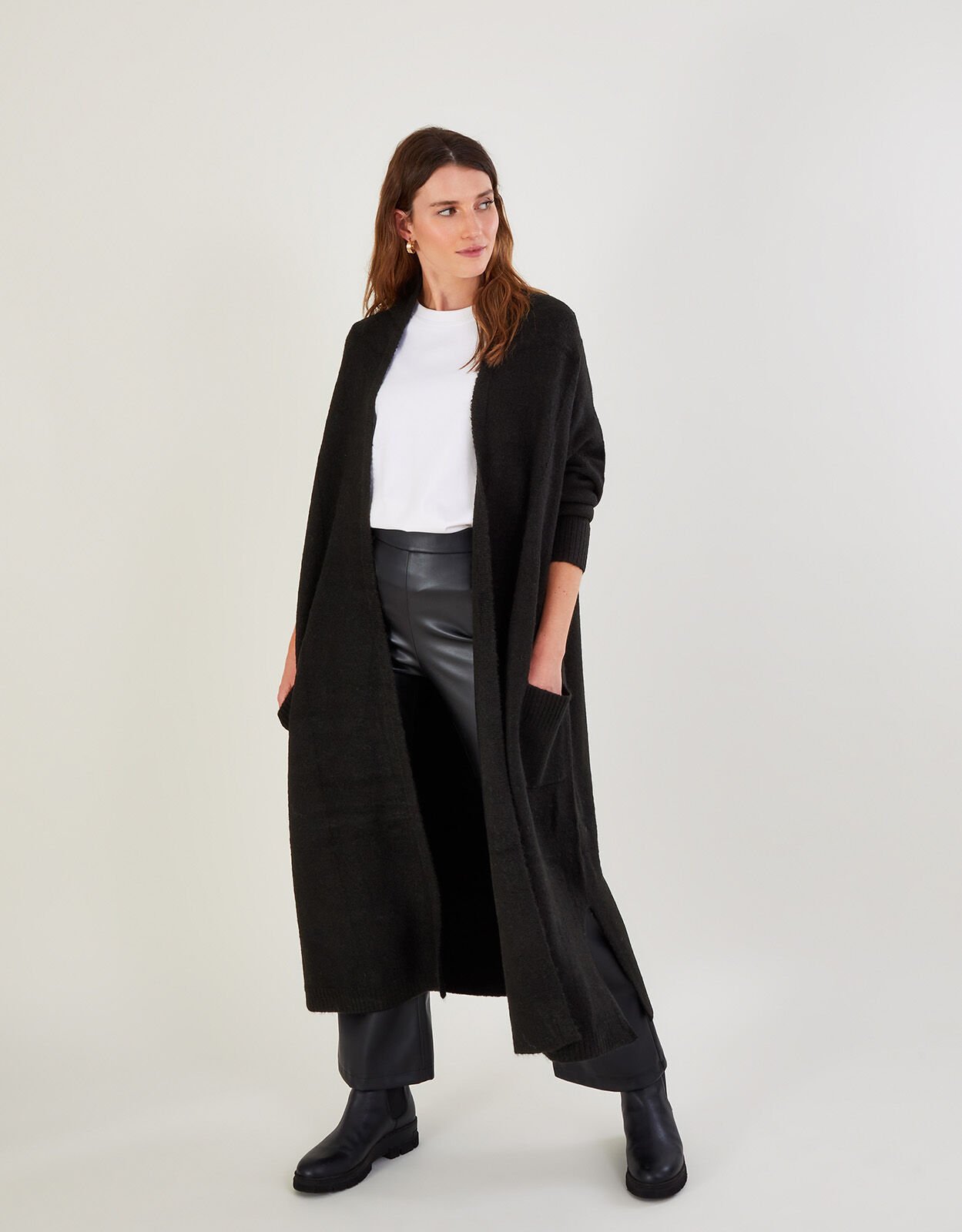 Ladies black cardigan with pockets online
