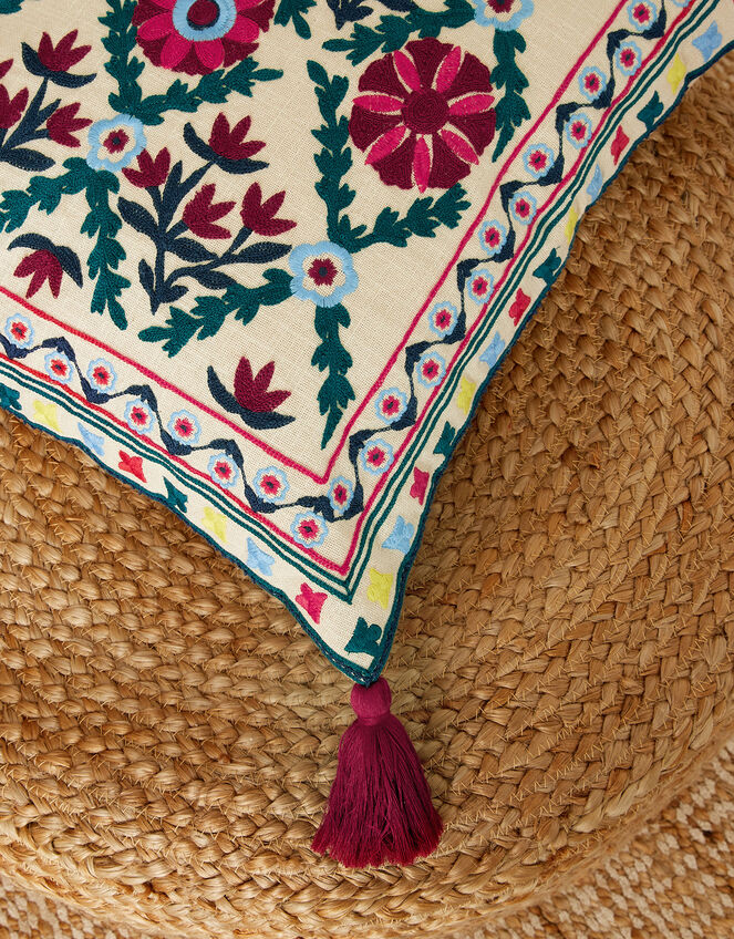 Zainab Embroidered Square Cushion , , large