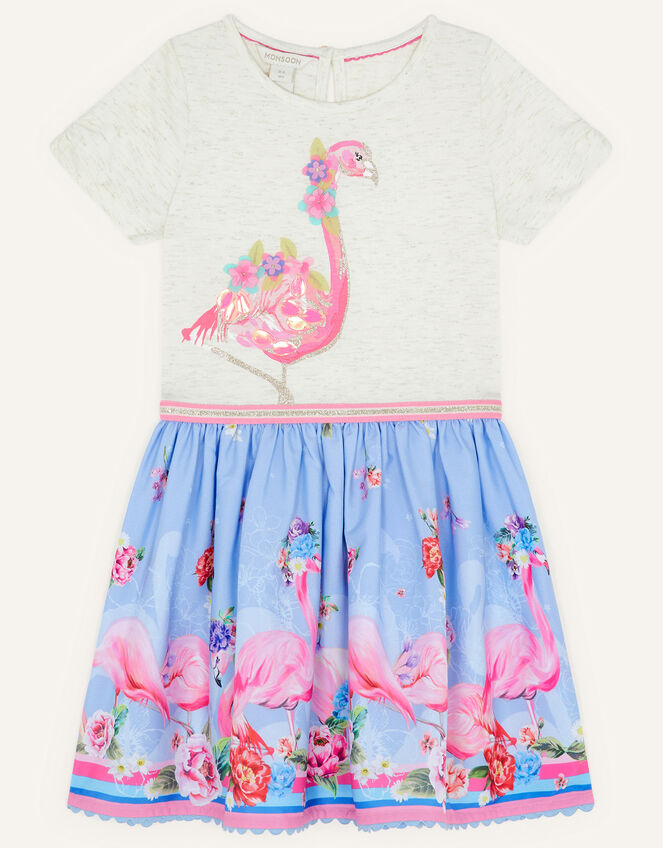 Flamingo 2-in-1 Dress, Blue (BLUE), large