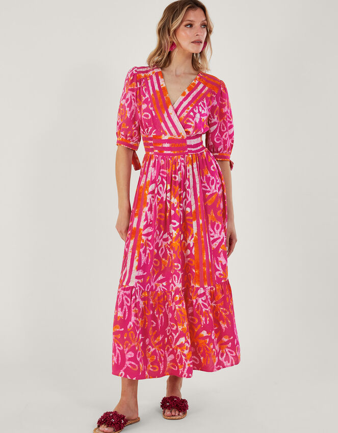 ARTISAN STUDIO Eliza Batik Dress, Orange (CORAL), large