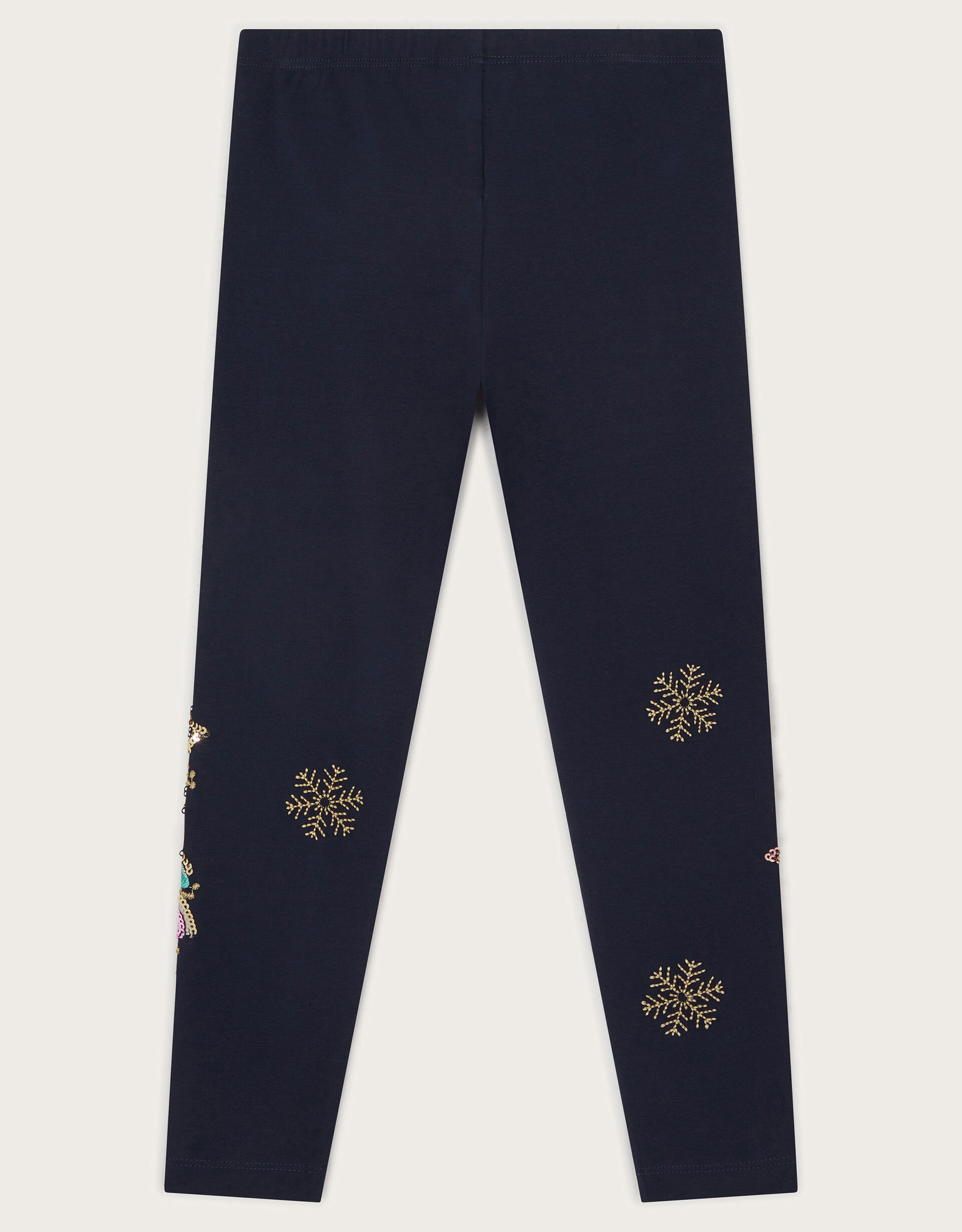 Christmas Sequin Leggings Blue